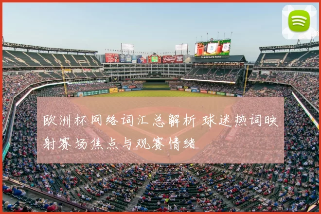 欧洲杯网络词汇总解析 球迷热词映射赛场焦点与观赛情绪